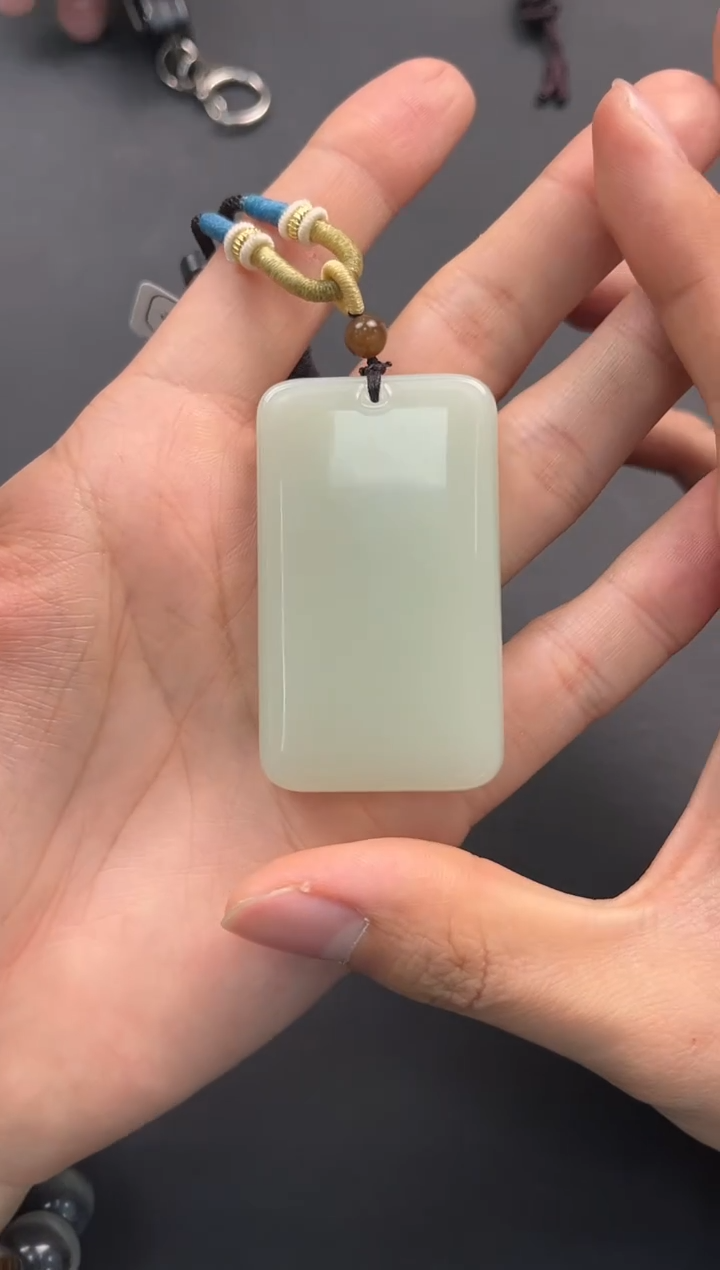 未镶嵌手串和田玉迪克兰无事牌微色差