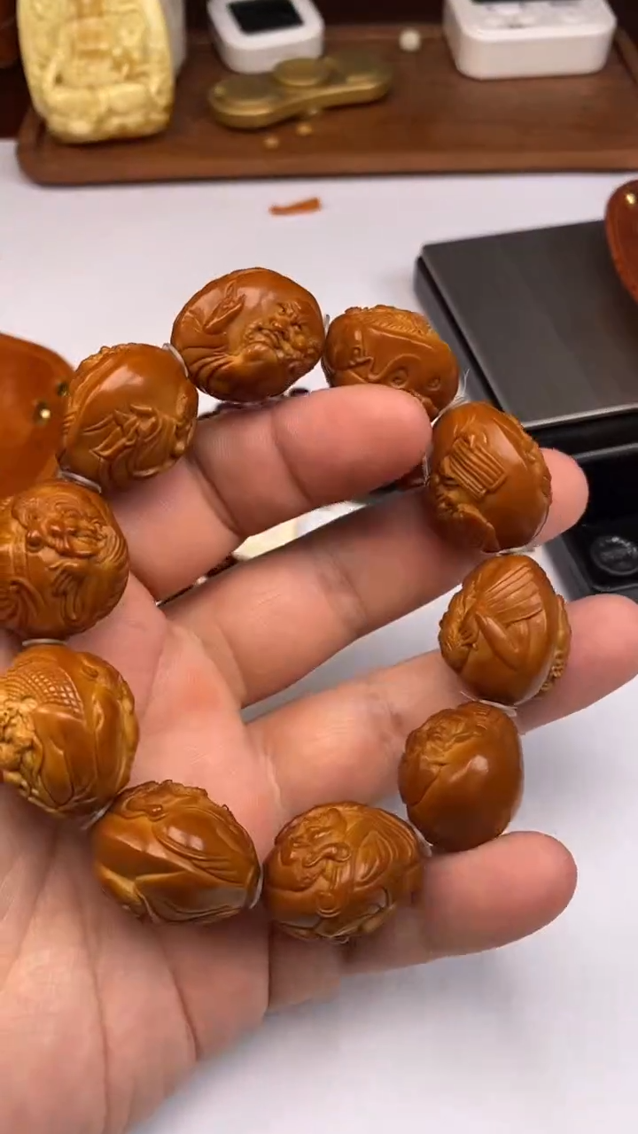 【闪购商品】橄榄核手串雕刻橄榄核