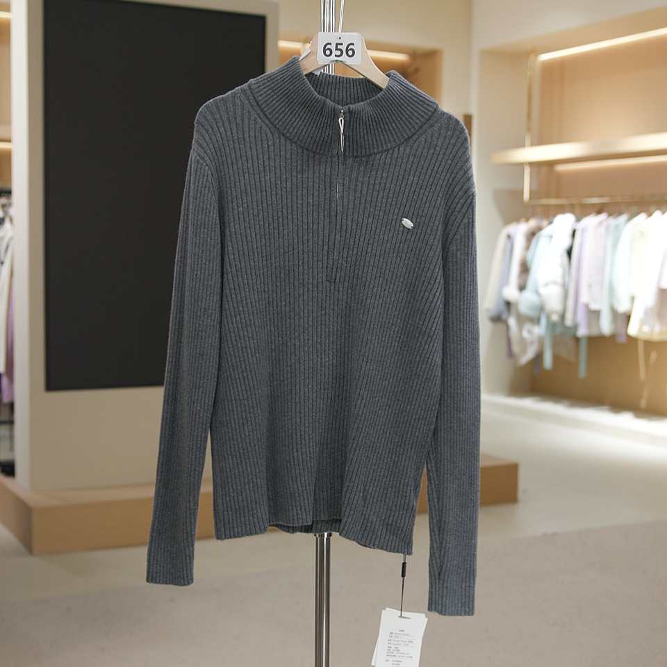 CO67T灰 秋冬款气质长袖针织衫时尚休闲百搭