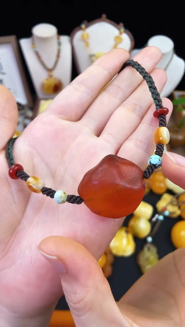 琥珀未镶嵌珠宝奇石柒月