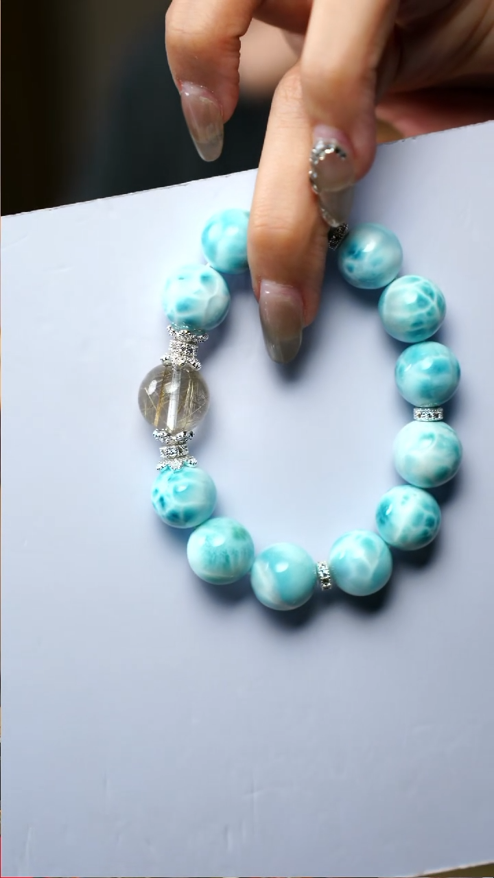 【闪购商品】针钠钙石（海纹石）手链未镶嵌海纹石设计款（仅一条）