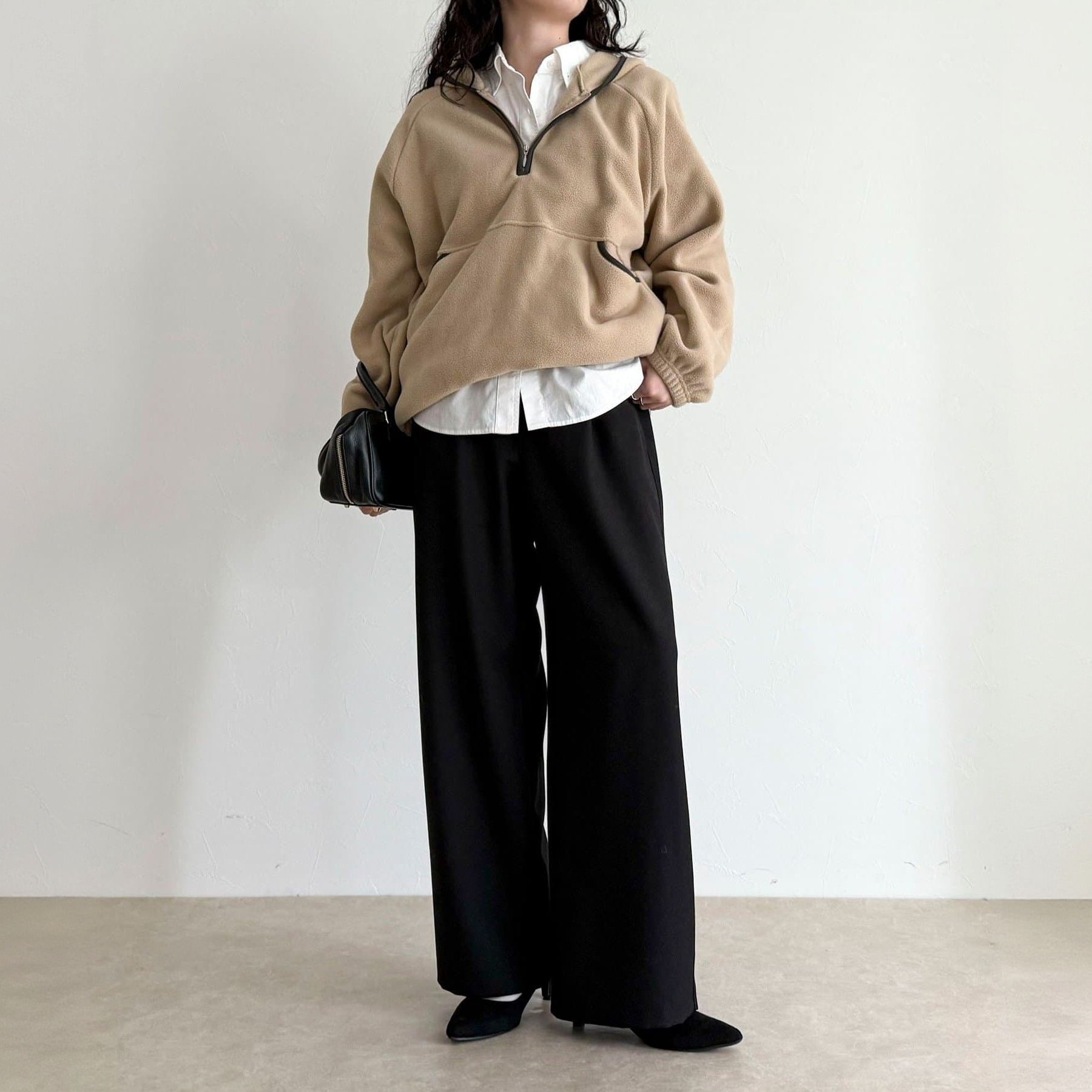 F 宽松 轻盈柔软直筒裤