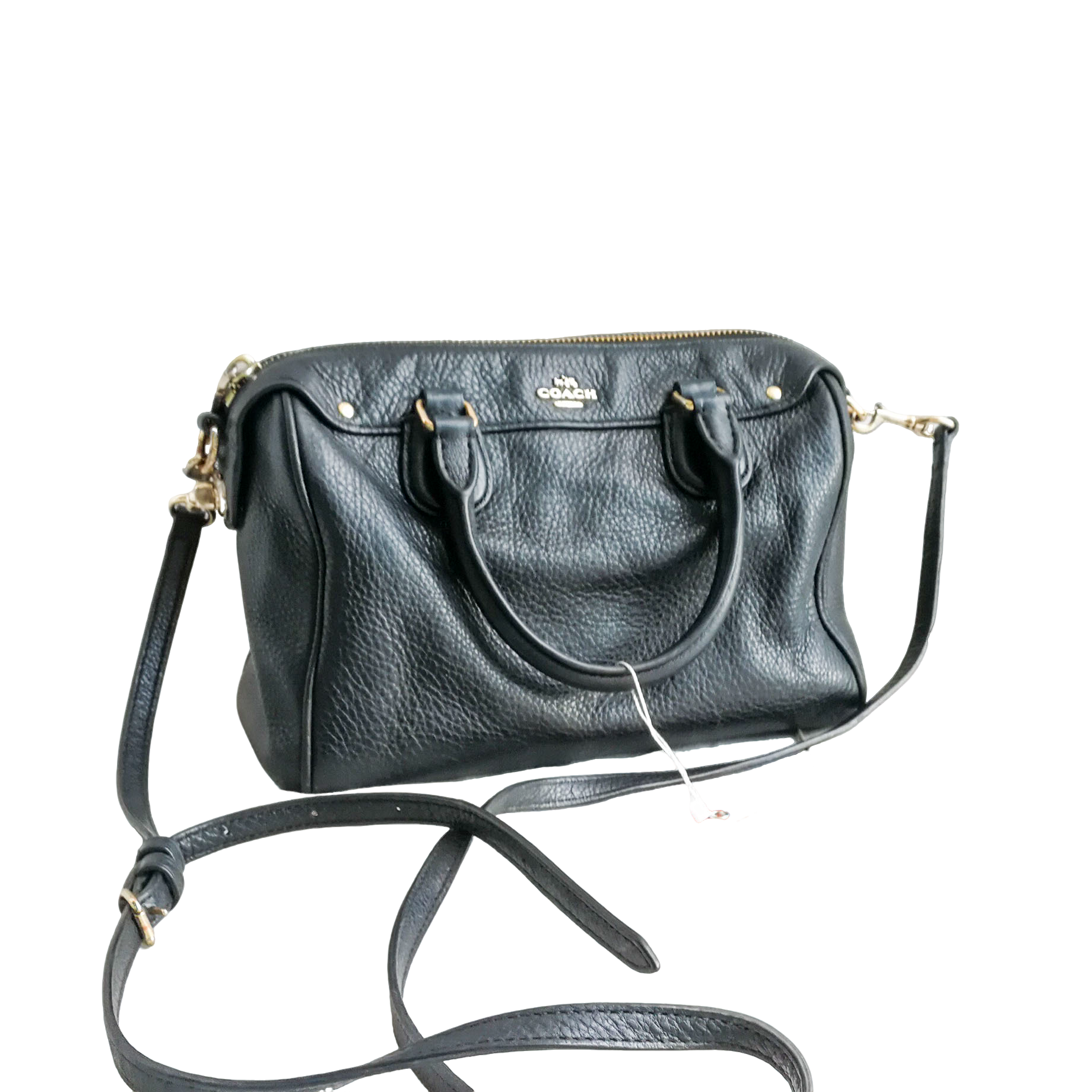 95新 COACH/蔻驰 coach 黑色波士顿包 a042805