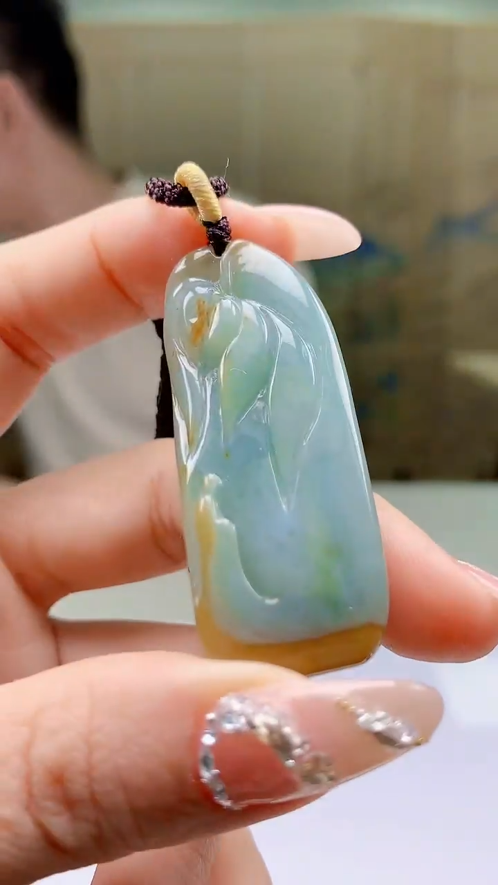 【闪购商品】定制翡翠未镶嵌4990ty-毛货挂件231