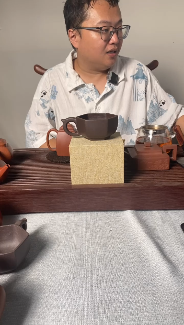 茶杯紫砂全手工 黑墩头主人杯 150ml左右