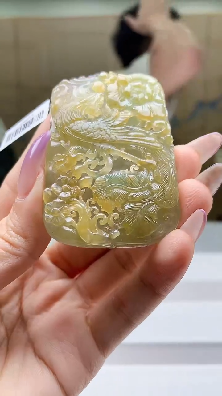 定制翡翠未镶嵌5028ty-毛货挂件