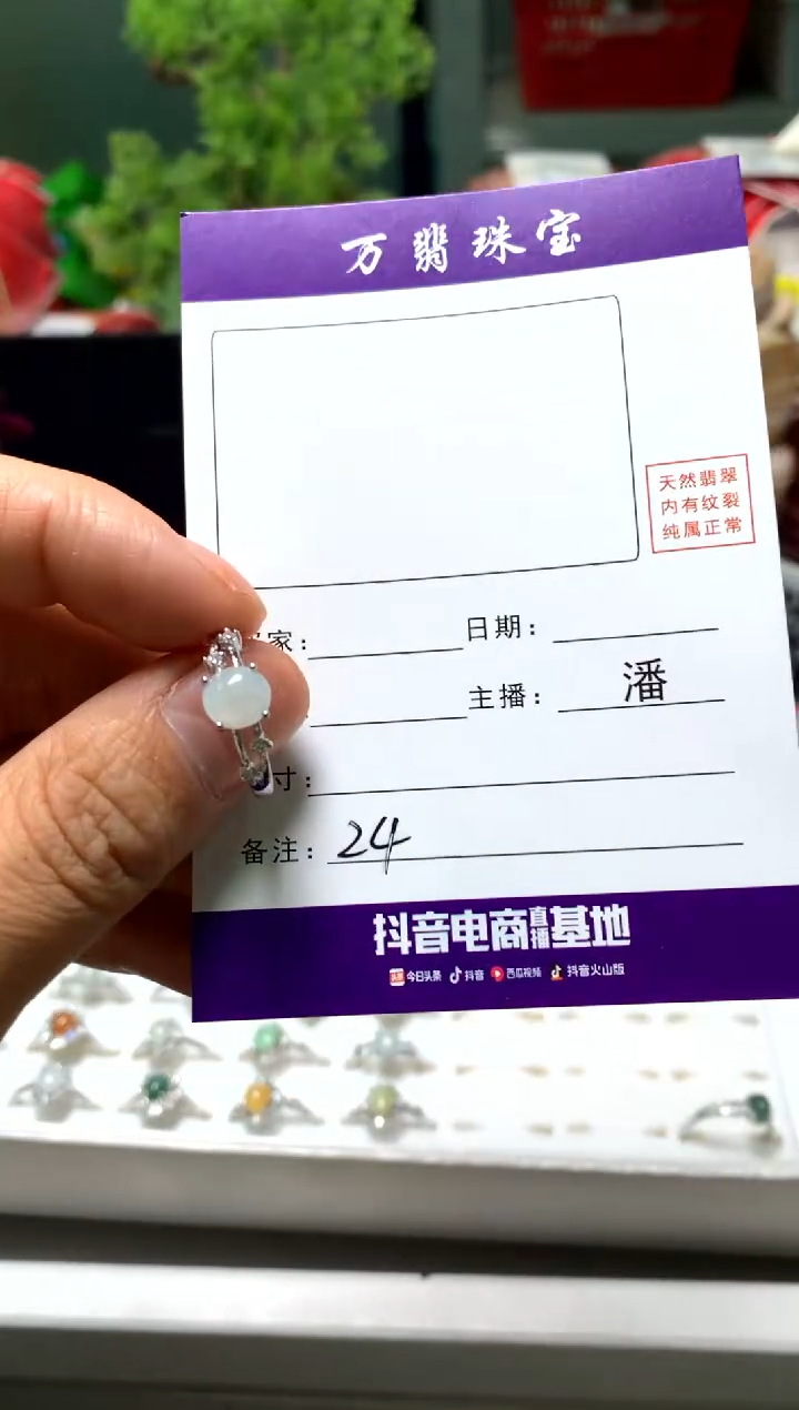 【闪购商品】翡翠戒指合金01/12潘0024