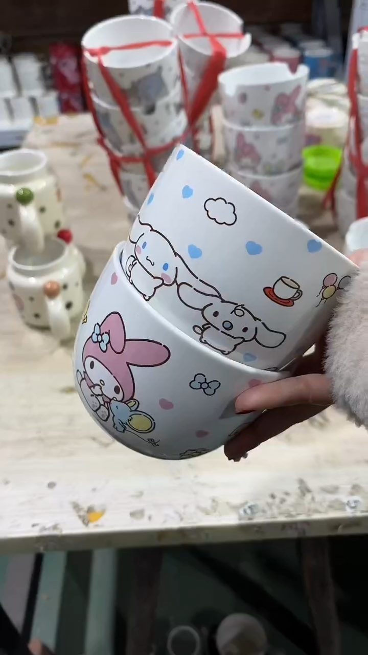 陶瓷手柄款家湖高温陶瓷杯 微瑕
