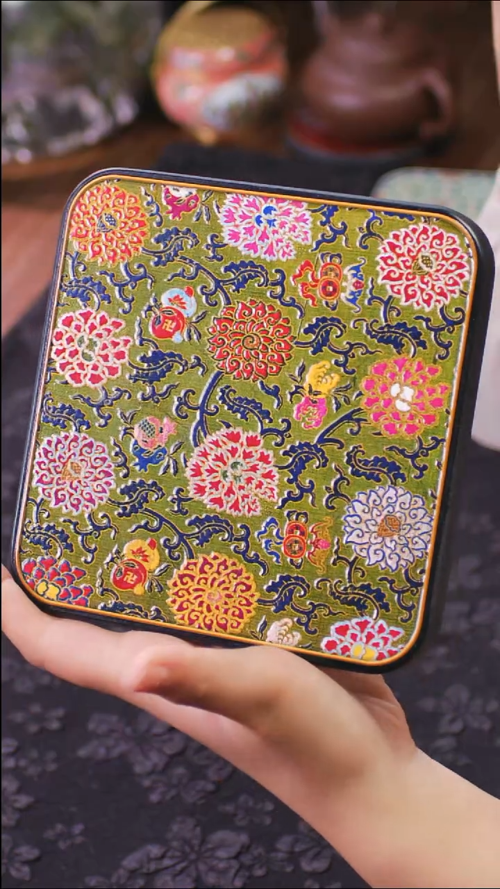 壹藏贰宝锦上添花图案大垫子一片