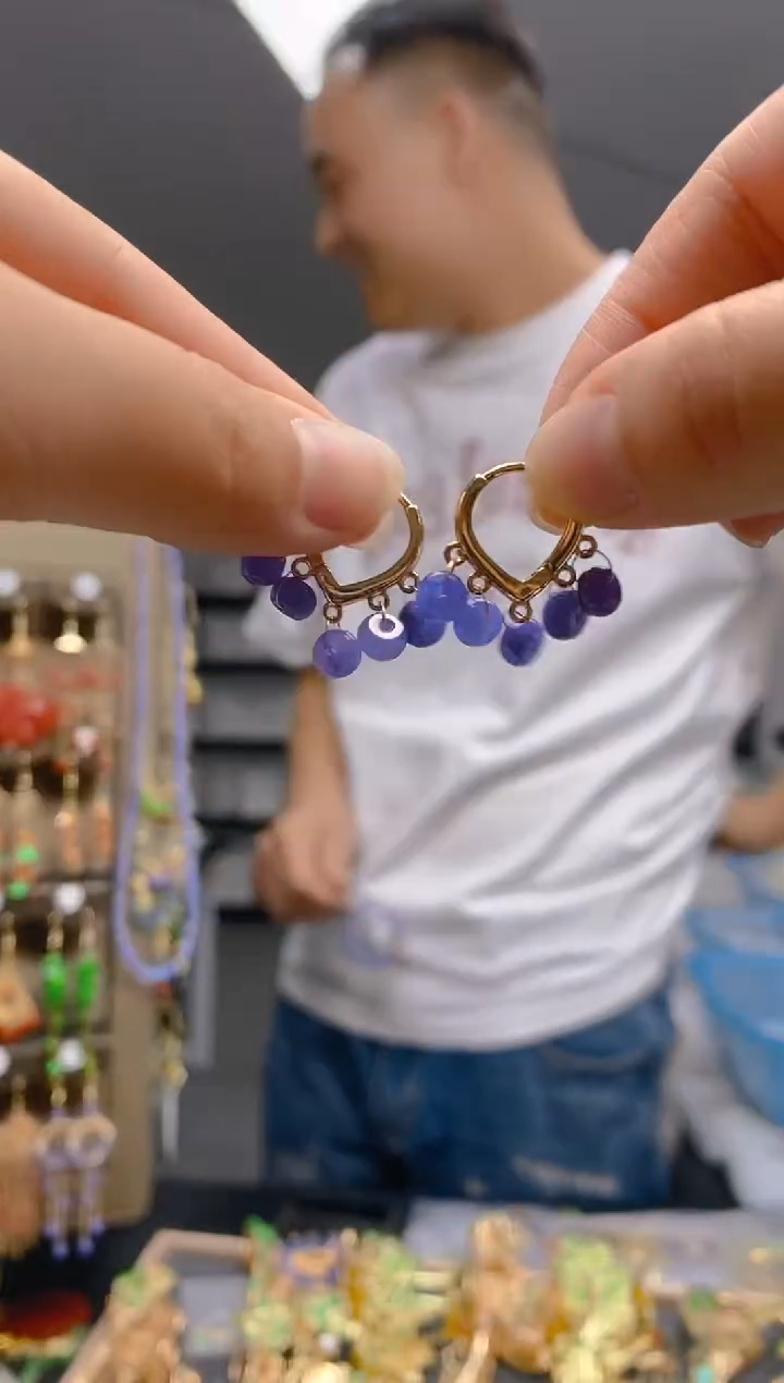 【闪购商品】翡翠耳饰合金070翡翠耳包