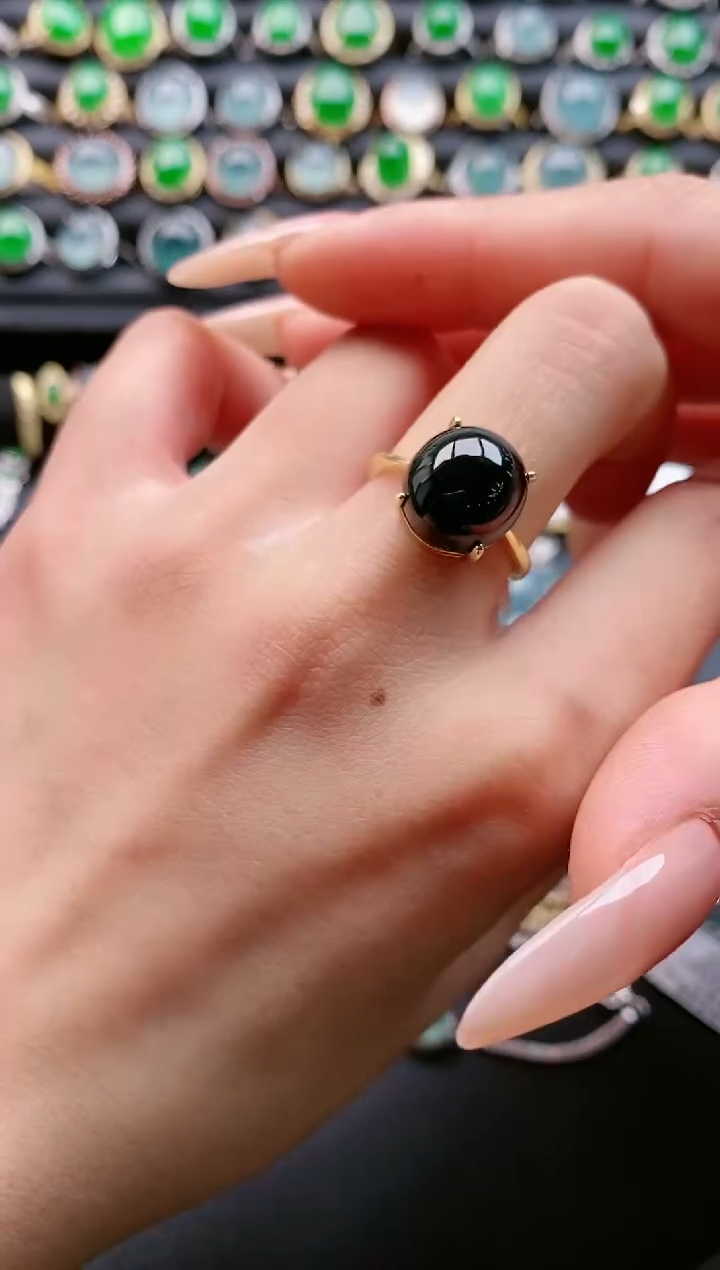 【闪购商品】翡翠戒指银S925镶嵌111111