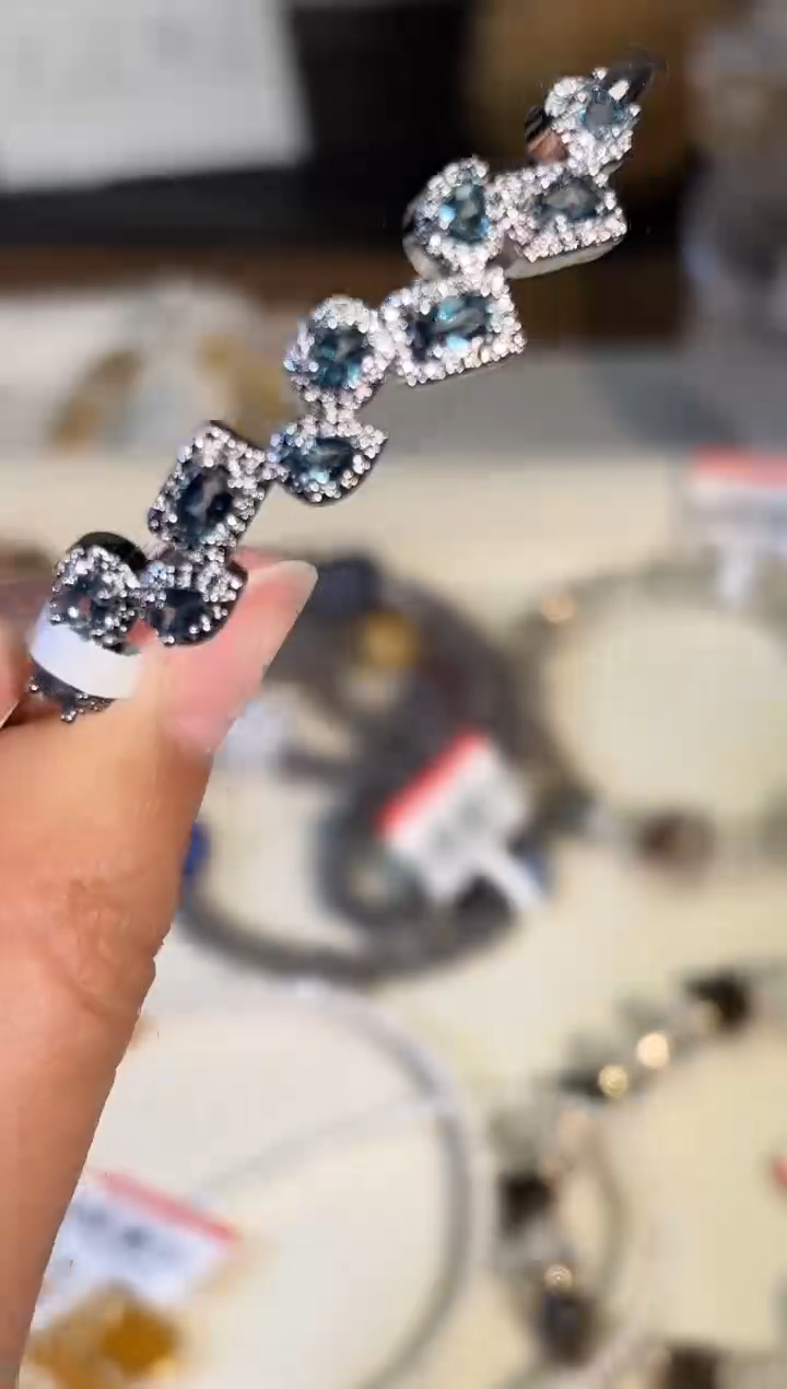 未镶嵌手镯托帕石g538多样性发货一件