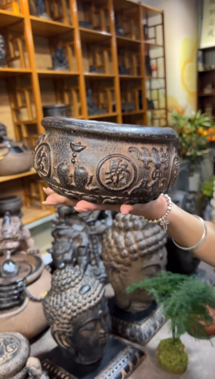 陶土【火山泥】聚宝盆