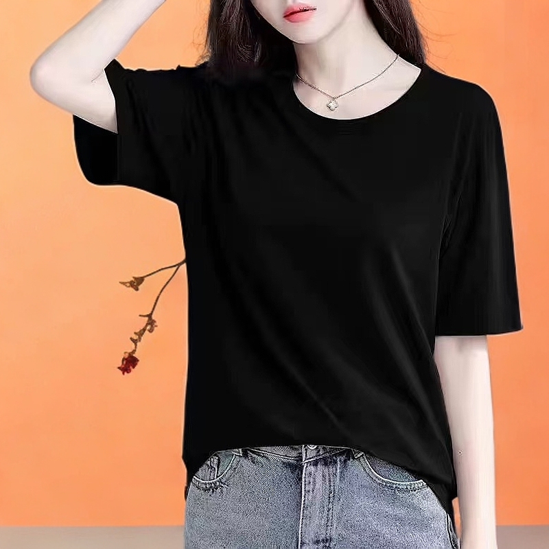 莫代尔短袖百搭夏季直播商品实物非主图