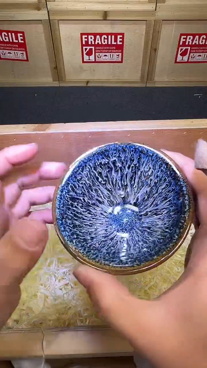茶盏蓝孔雀斗笠主人杯精选