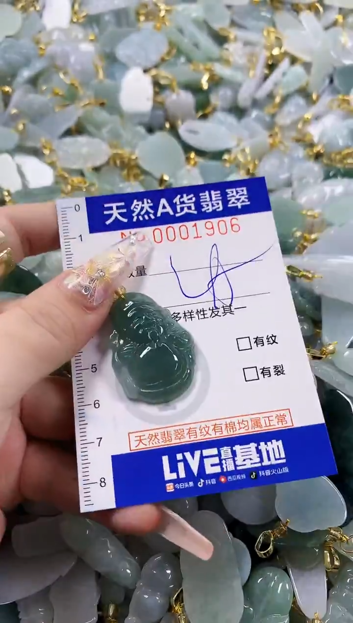 颈饰未镶嵌翡翠天然A货翡翠