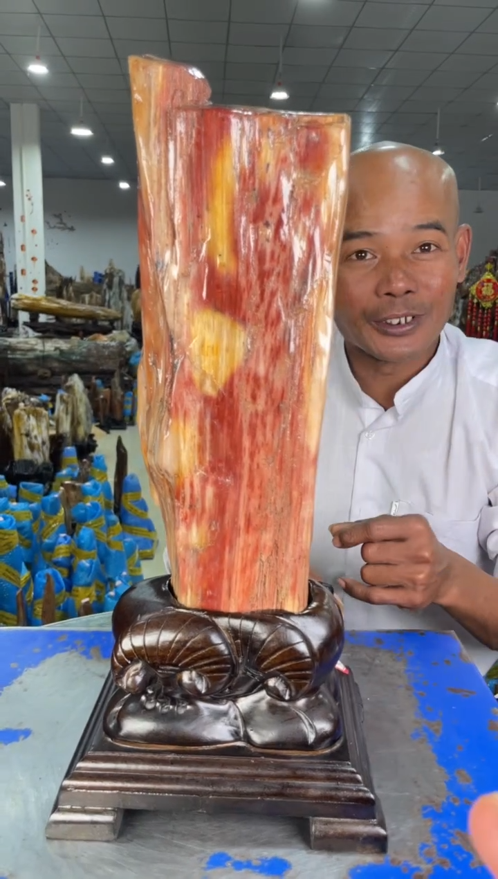 【闪购商品】硅化玉摆件未镶嵌23