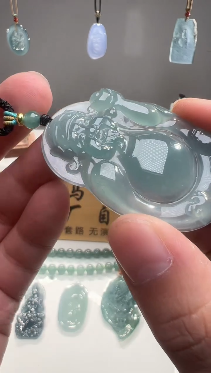 吊坠(不含链)未镶嵌翡翠财神爷