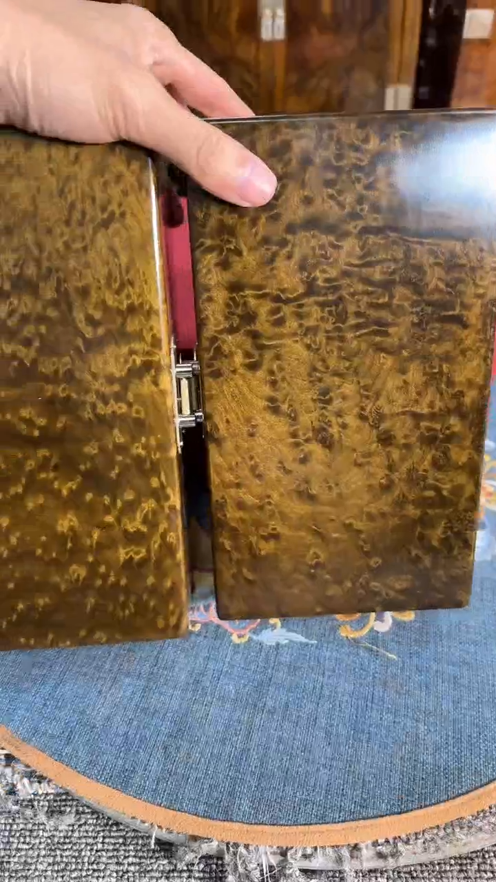 【闪购商品】乌木类成套家具阴沉首饰盒 一对 s51