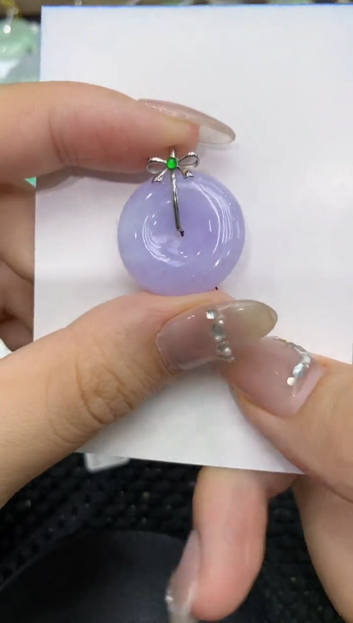 【闪购商品】翡翠颈饰18K金镶嵌222222222