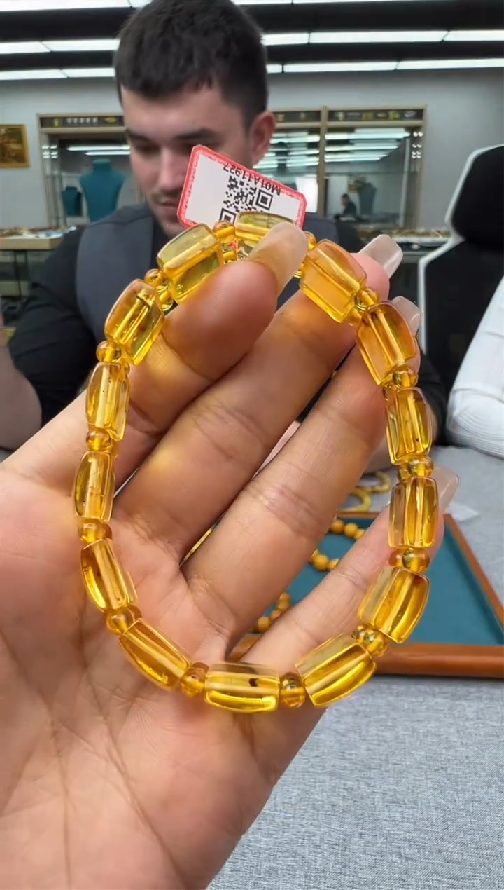 【闪购商品】琥珀手链未镶嵌22秒拍号
