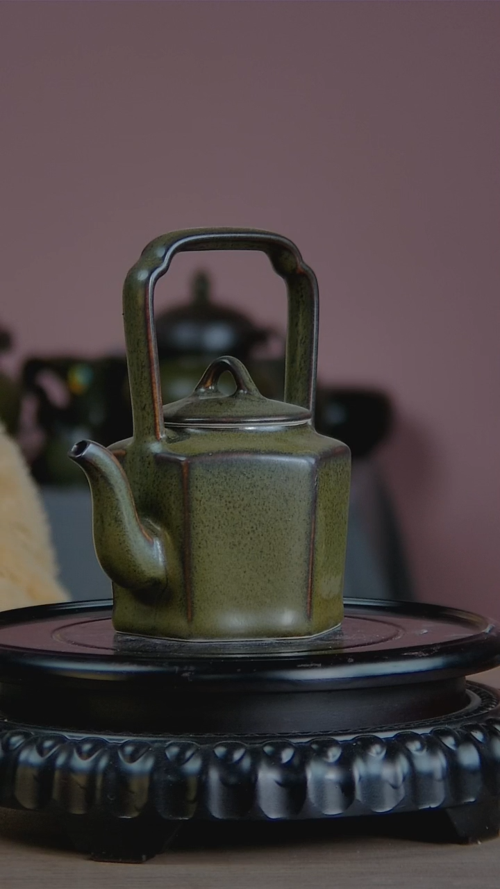 景韵堂仿清茶叶末釉