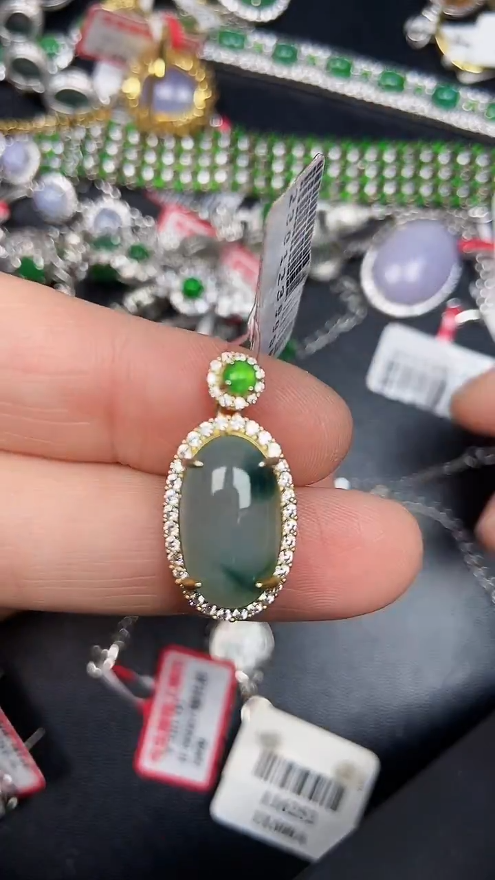 银S925镶嵌戒指翡翠3060