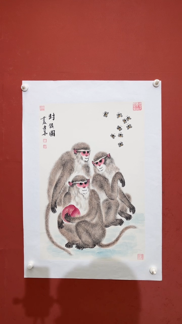 国画老师现场创作  13