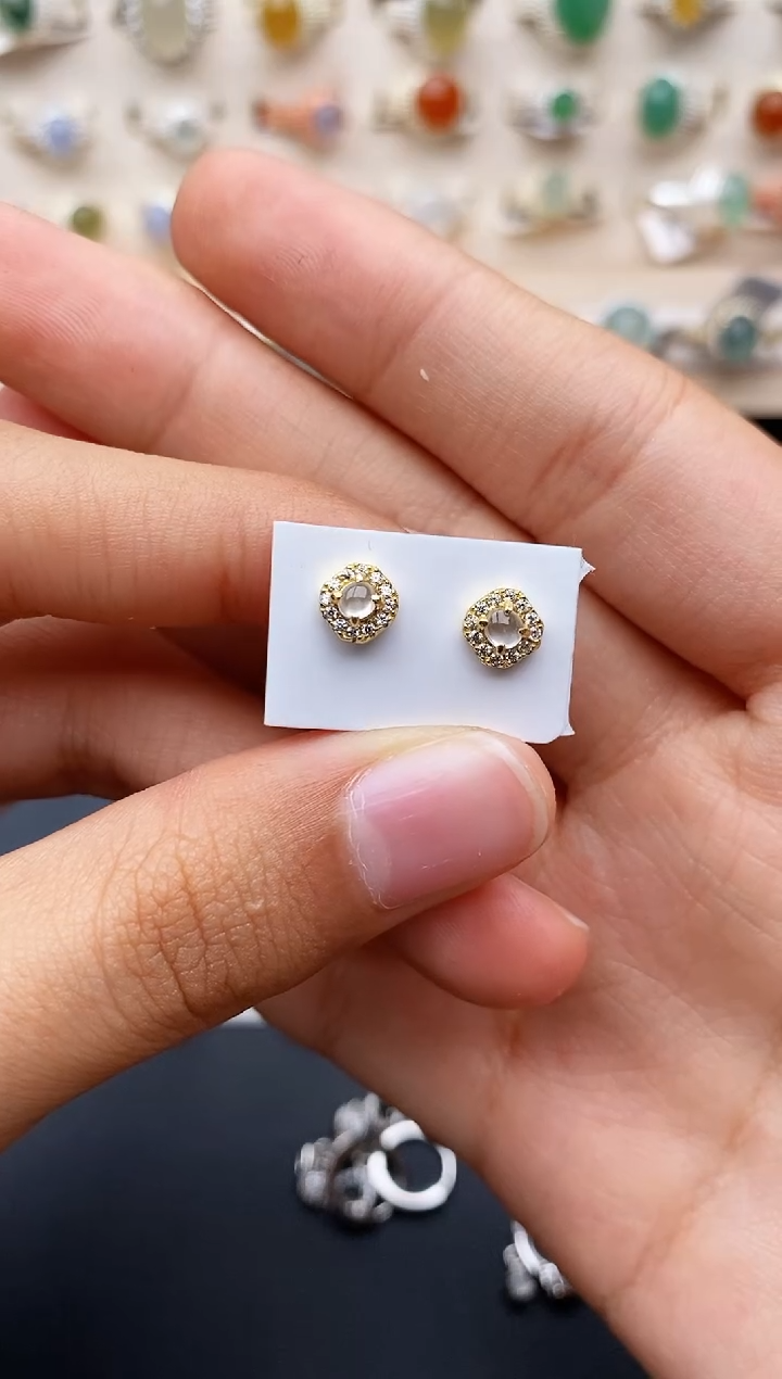 【闪购商品】翡翠戒指银S925镶嵌缅甸翡翠