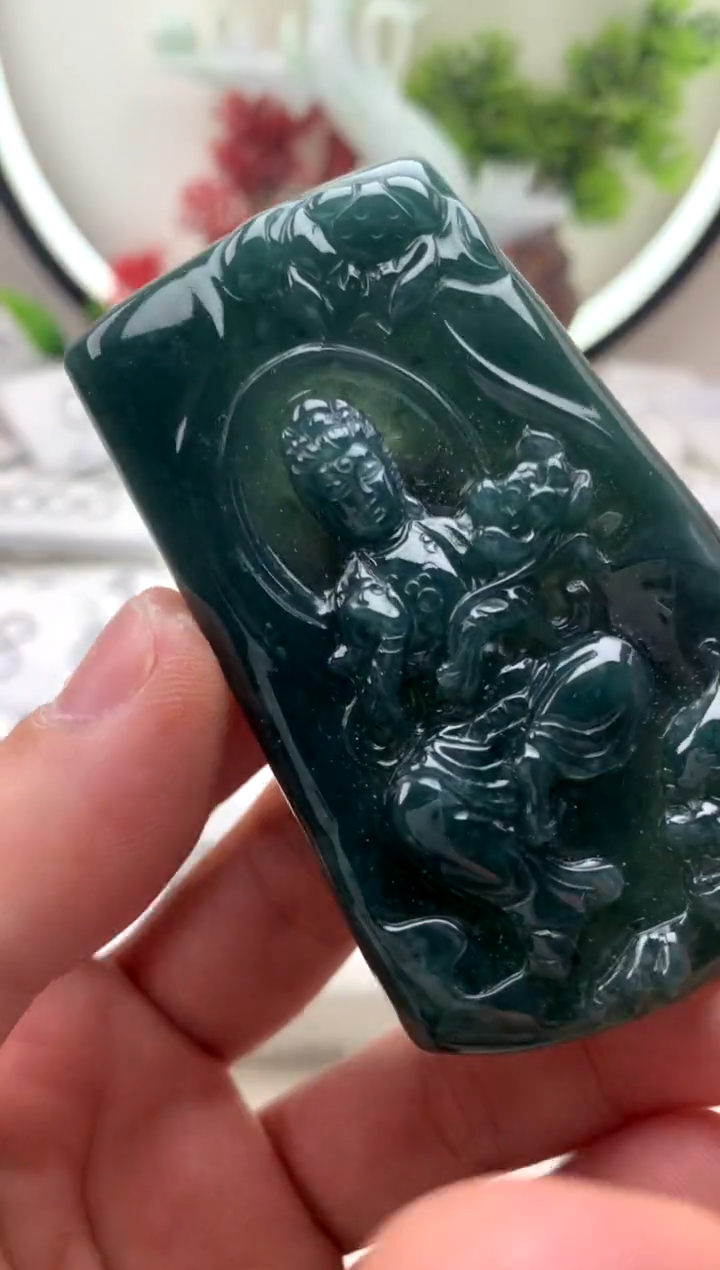 【闪购商品】翡翠颈饰未镶嵌文殊