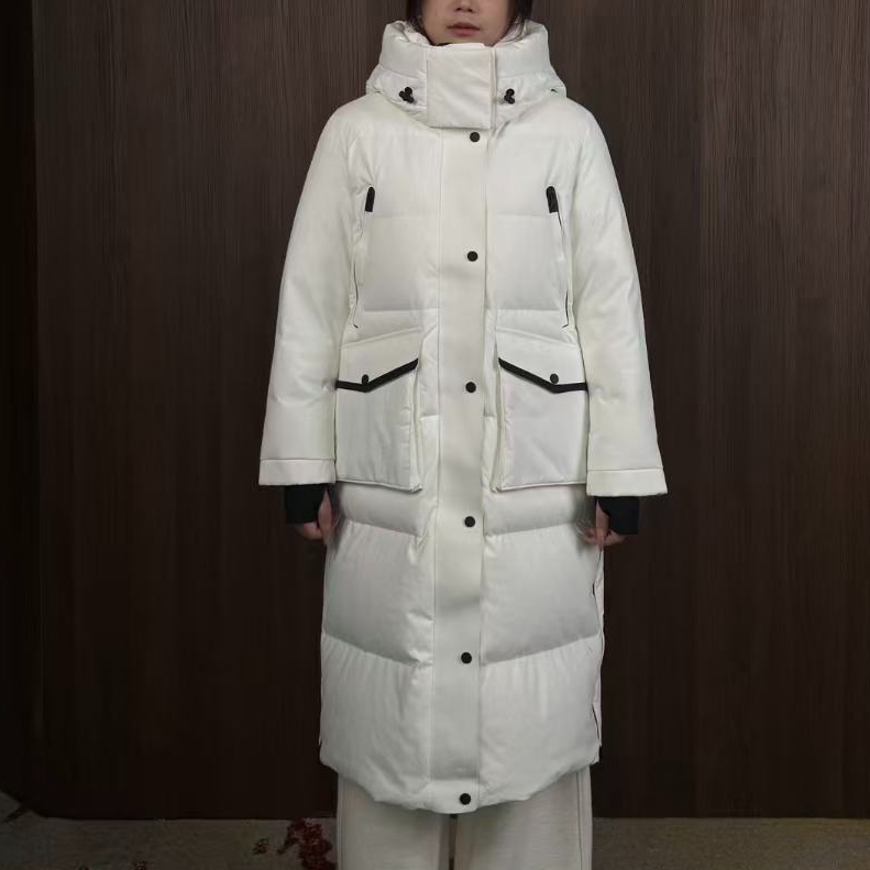 【保Ming小火炉】鹅绒长款连帽冲锋羽绒服D 835