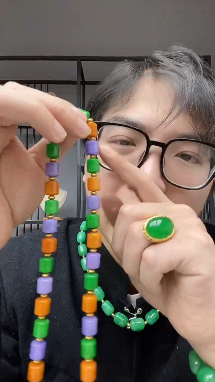 【闪购商品】翡翠颈饰合金多宝项链