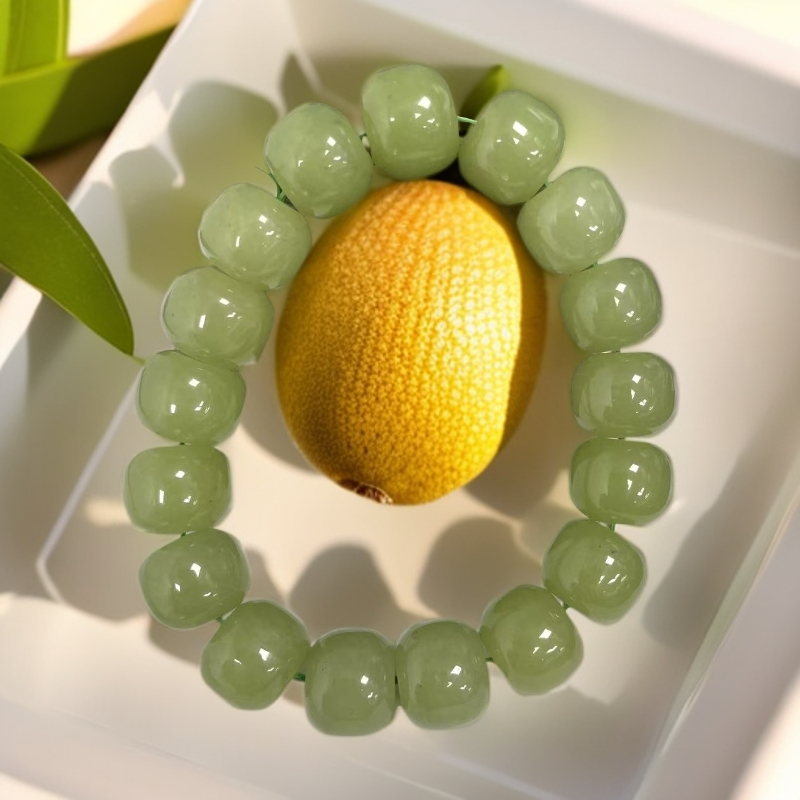 【大喜】鸭蛋青14m苹果珠手链KSU/WD2363精致手链女士多样性发一