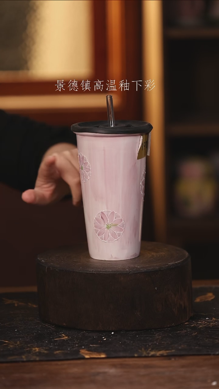 陶瓷  景德镇高温釉下手绘陶瓷@L191@