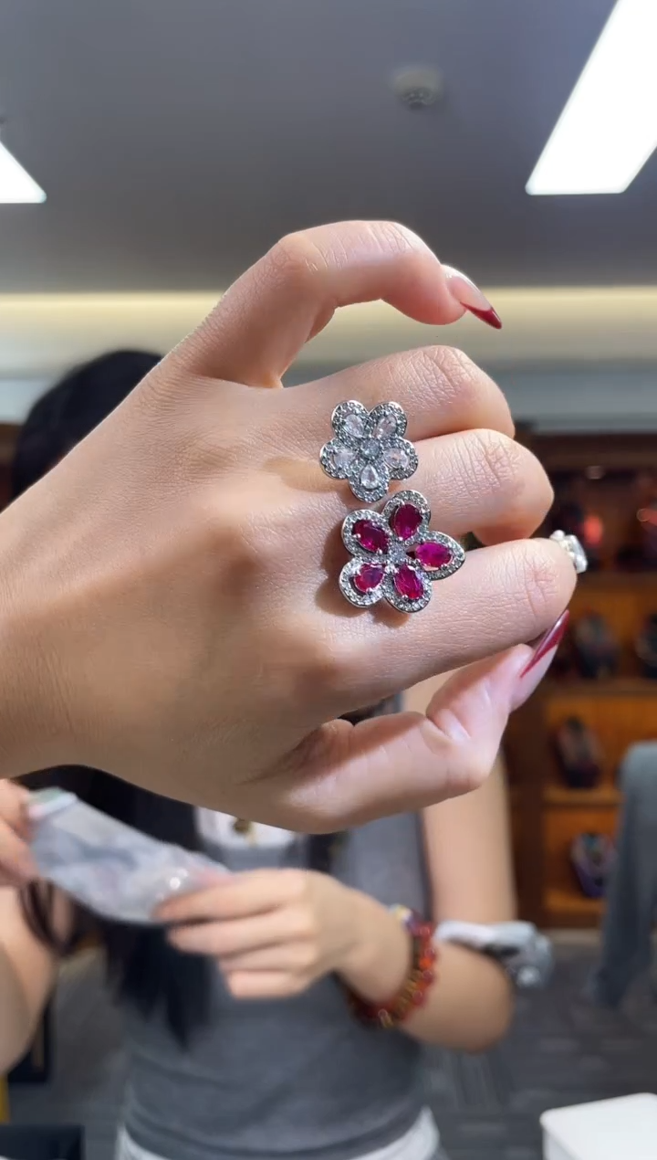 未镶嵌戒指红宝石（多样性发一件）