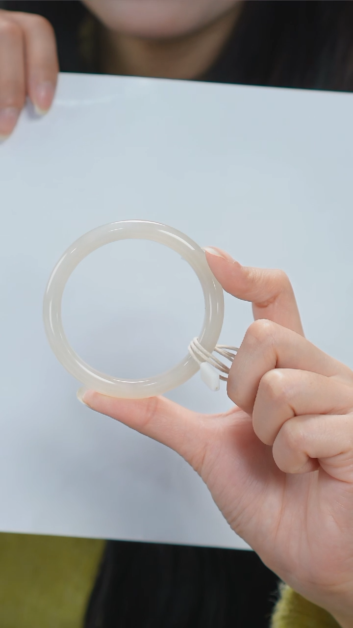 【闪购商品】和田玉手镯未镶嵌75【柚子来啦】和田玉拍一发一55