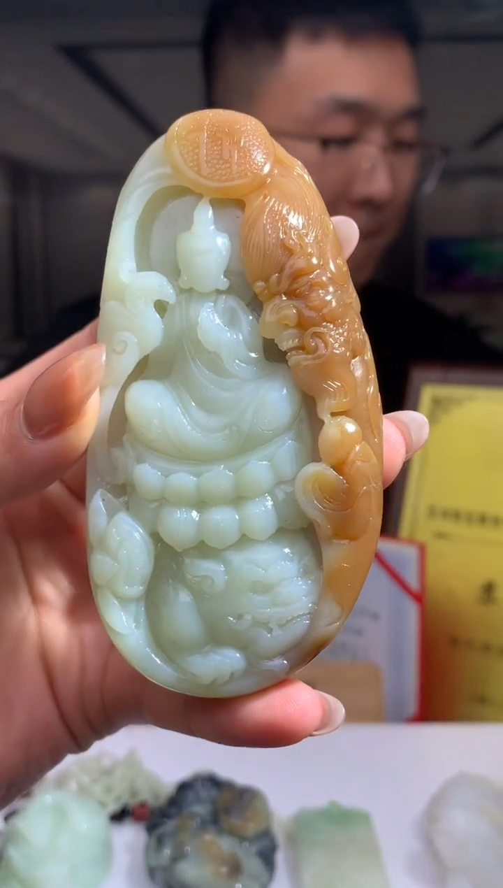 【闪购商品】定制和田玉Boss阳天然和田玉（拍一发一）