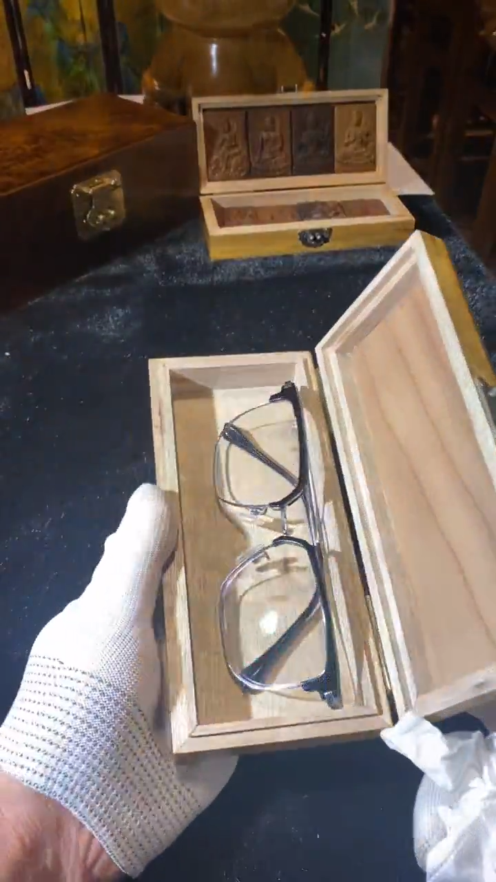 金丝楠177金丝楠木制品眼镜盒