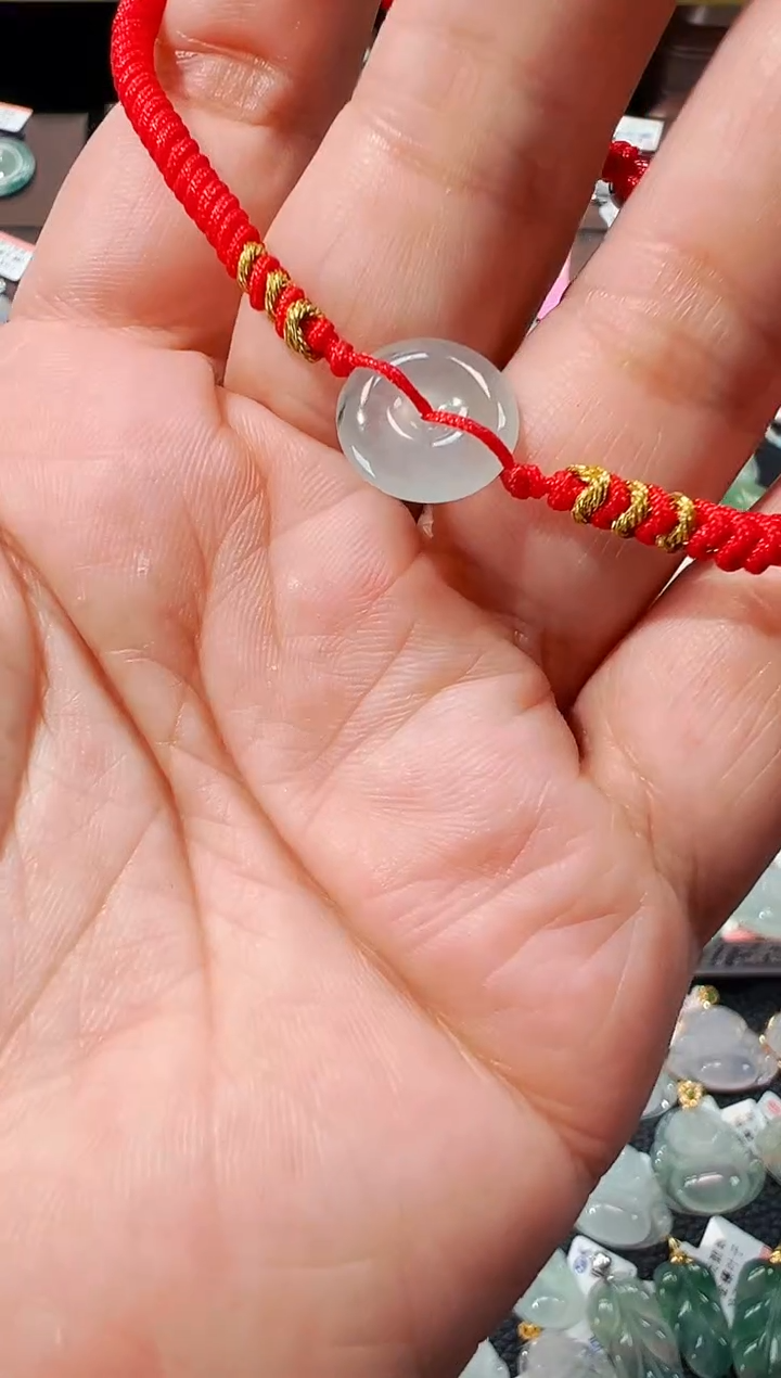 【闪购商品】翡翠手串未镶嵌平安扣手绳