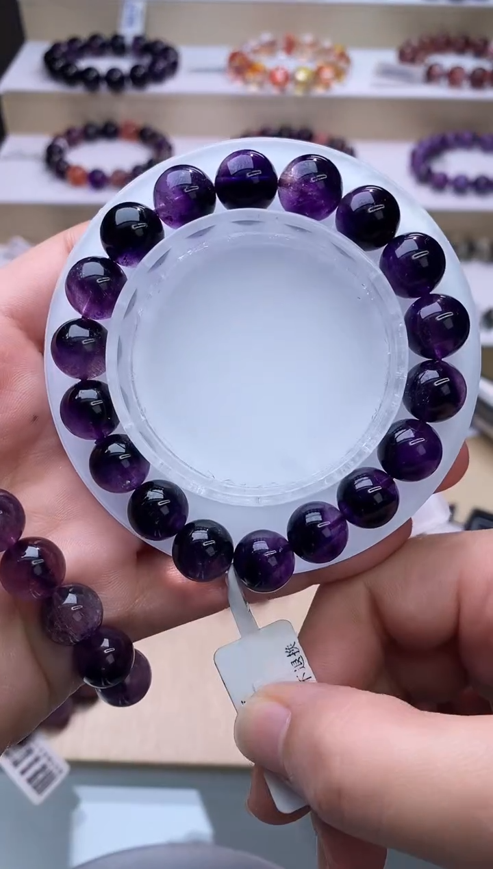 【闪购商品】水晶手链未镶嵌紫超七单圈10m+