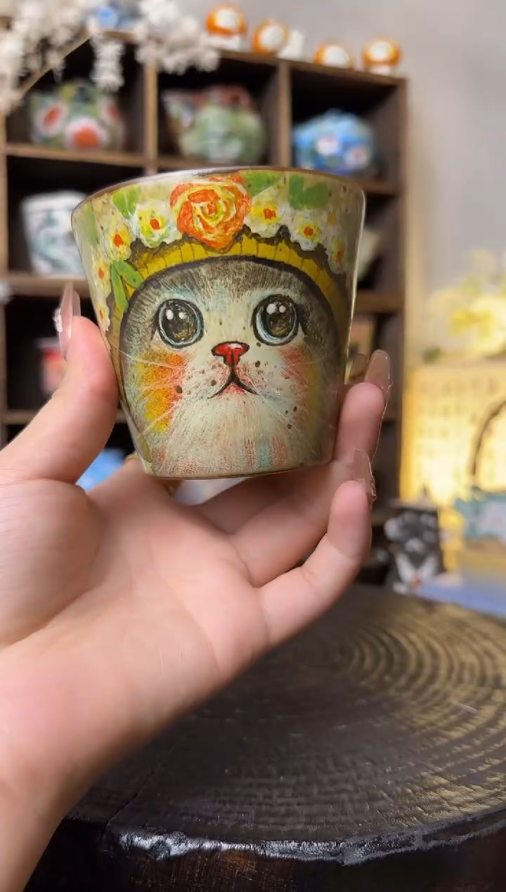 【闪购商品】唐老师彩虹猫手握杯杯