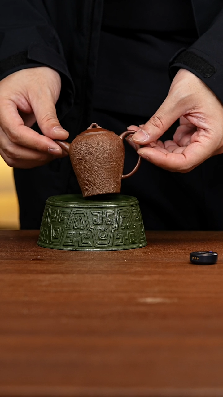 茶壶紫砂布纹陶罐