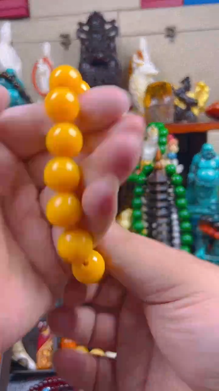 未镶嵌蜜蜡手串  主播推荐！主播推荐！！