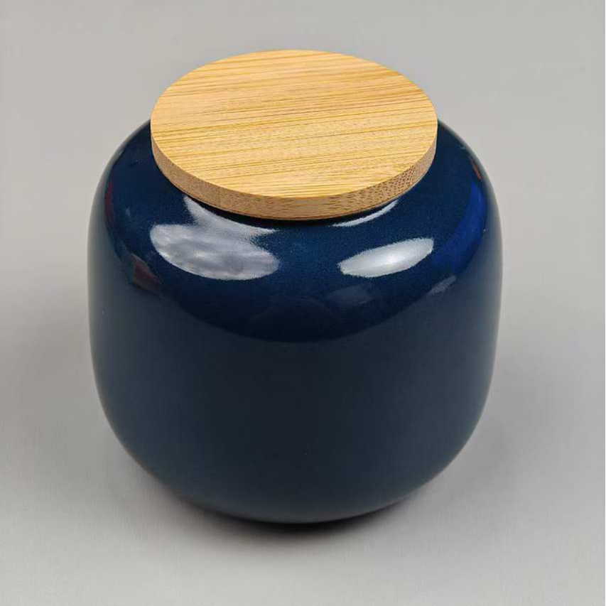 霁蓝大米你茶叶罐G42