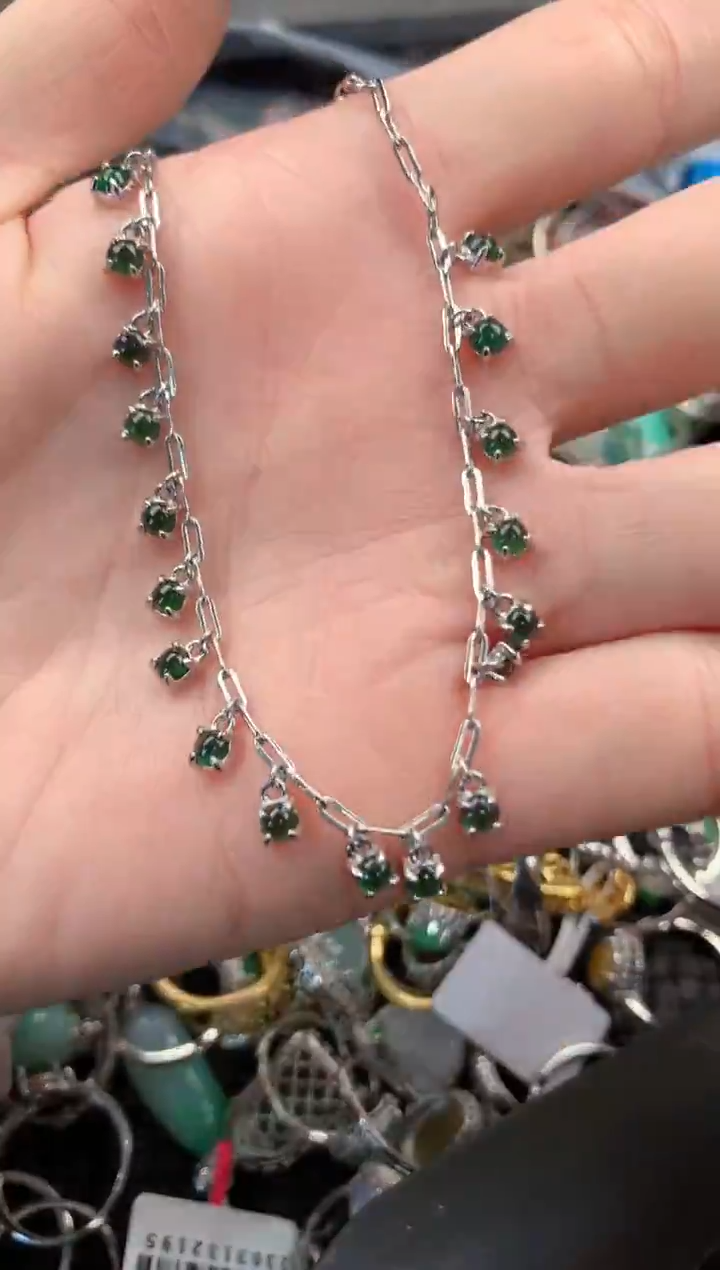 银S925镶嵌戒指翡翠777   2