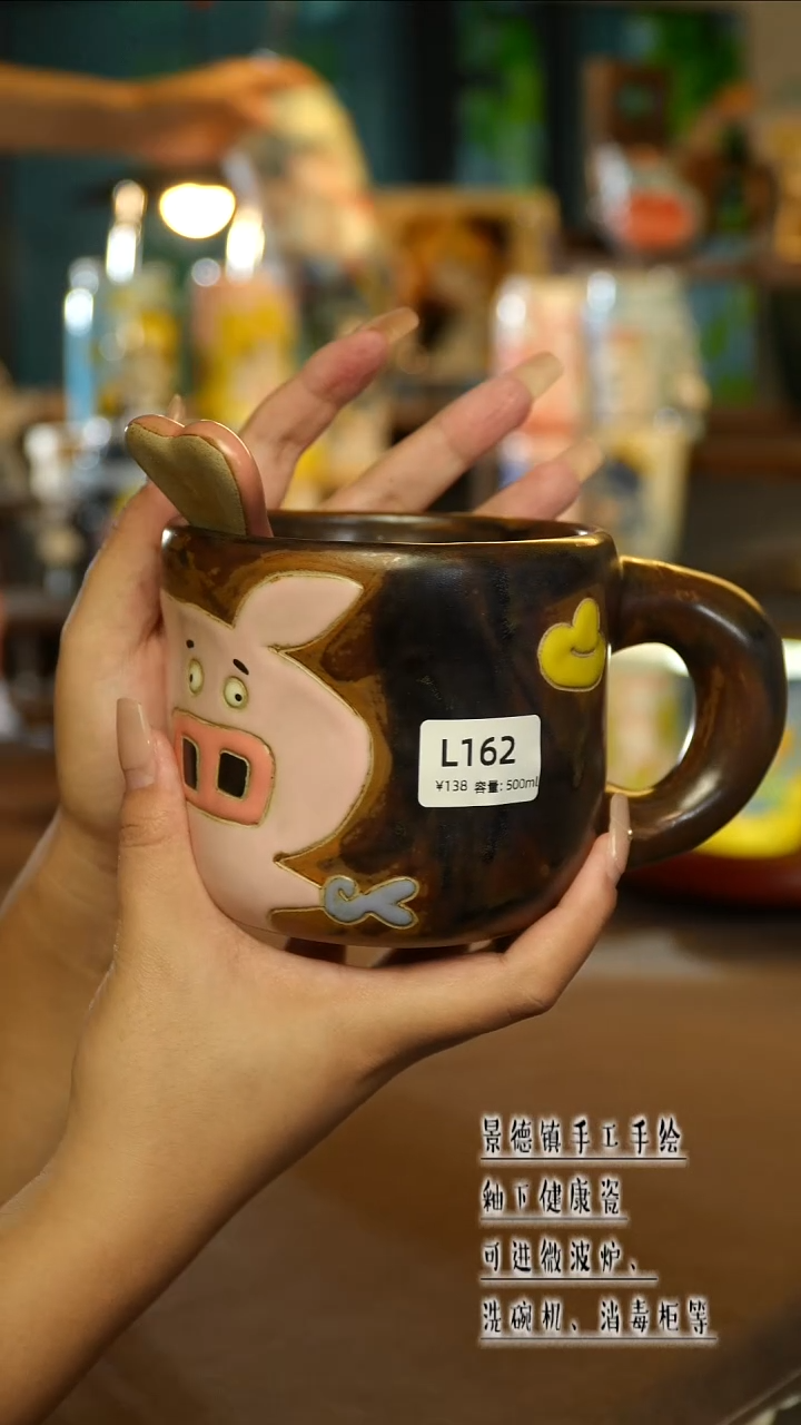 景德镇陶瓷手工手绘&L162