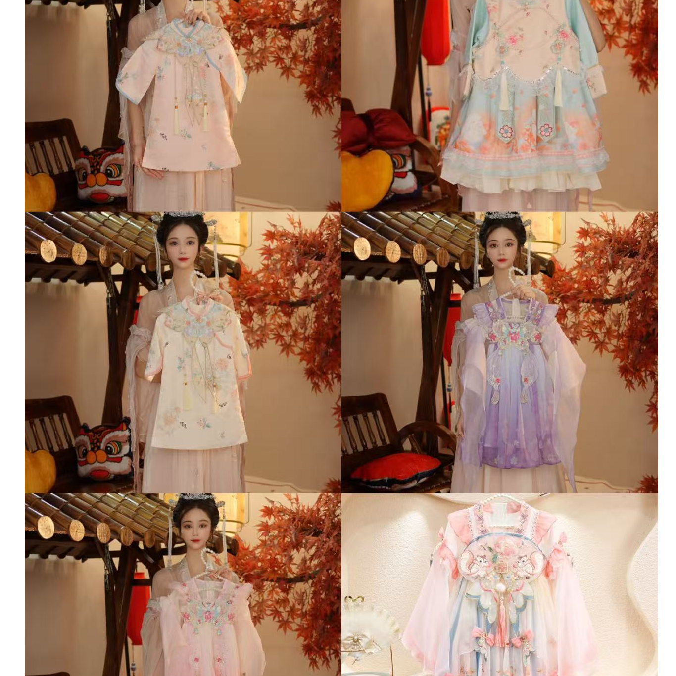 童装女童春秋汉服连衣裙2025新款中国风儿童公主裙中小童洋气裙子