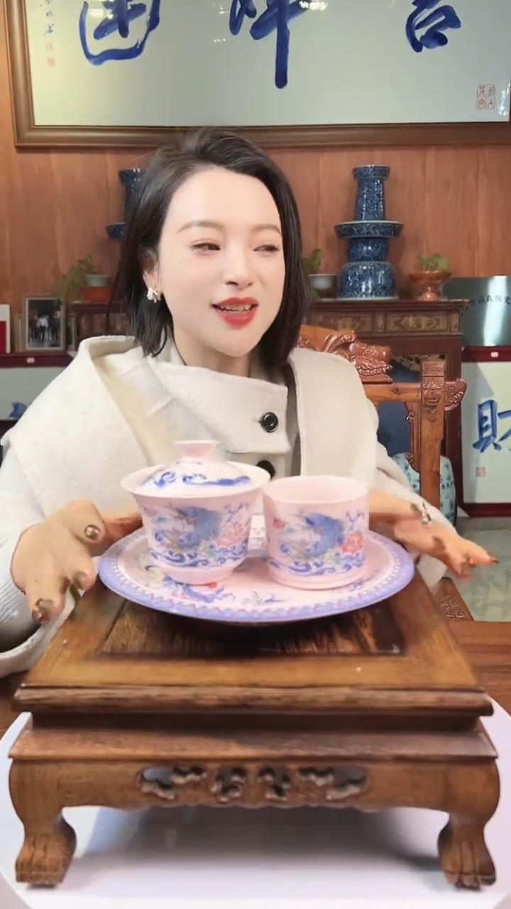 摆件陶景德镇陶瓷青花摆件20