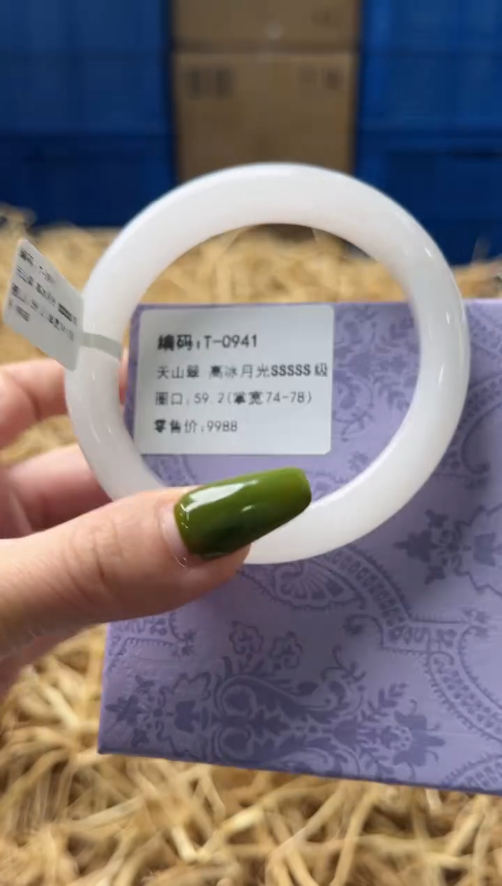 未镶嵌手镯石英质玉T0941