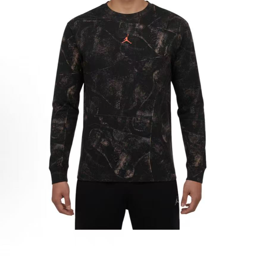 NIKE/耐克官方正品Jordan黑棕色男子运动休闲百搭长袖IF3047-010